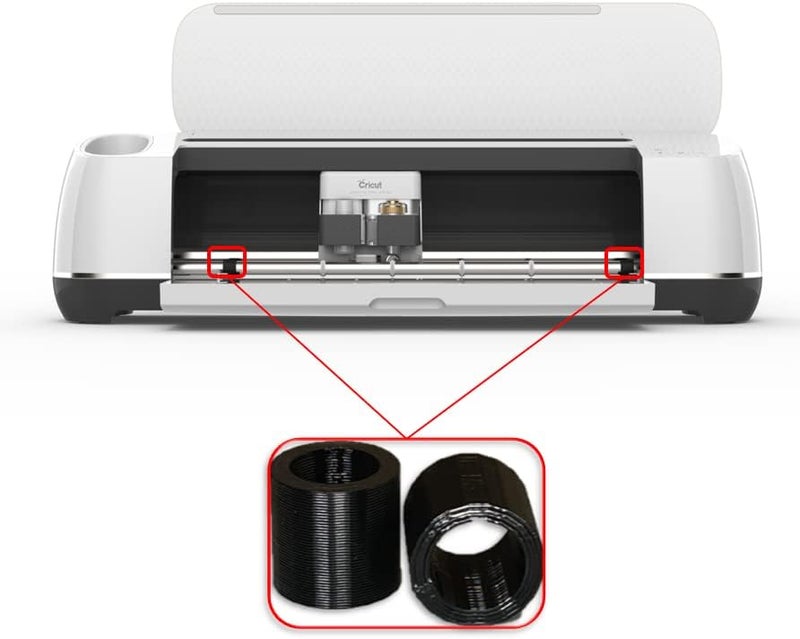 Kimalab (Pack of 4) Replacement for Cricut Maker Compatible, Rubber Wheel Mat Guide Rubber Roller/Wheel Pack Compatible with Cricut for Roller Repair - Image 5
